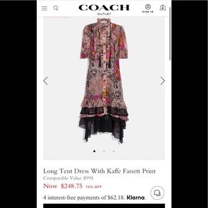 Coach Dress NWT